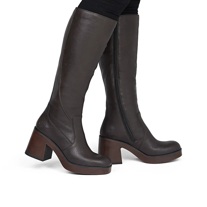 Rieker Damenmode Hoher Stiefel | Braun