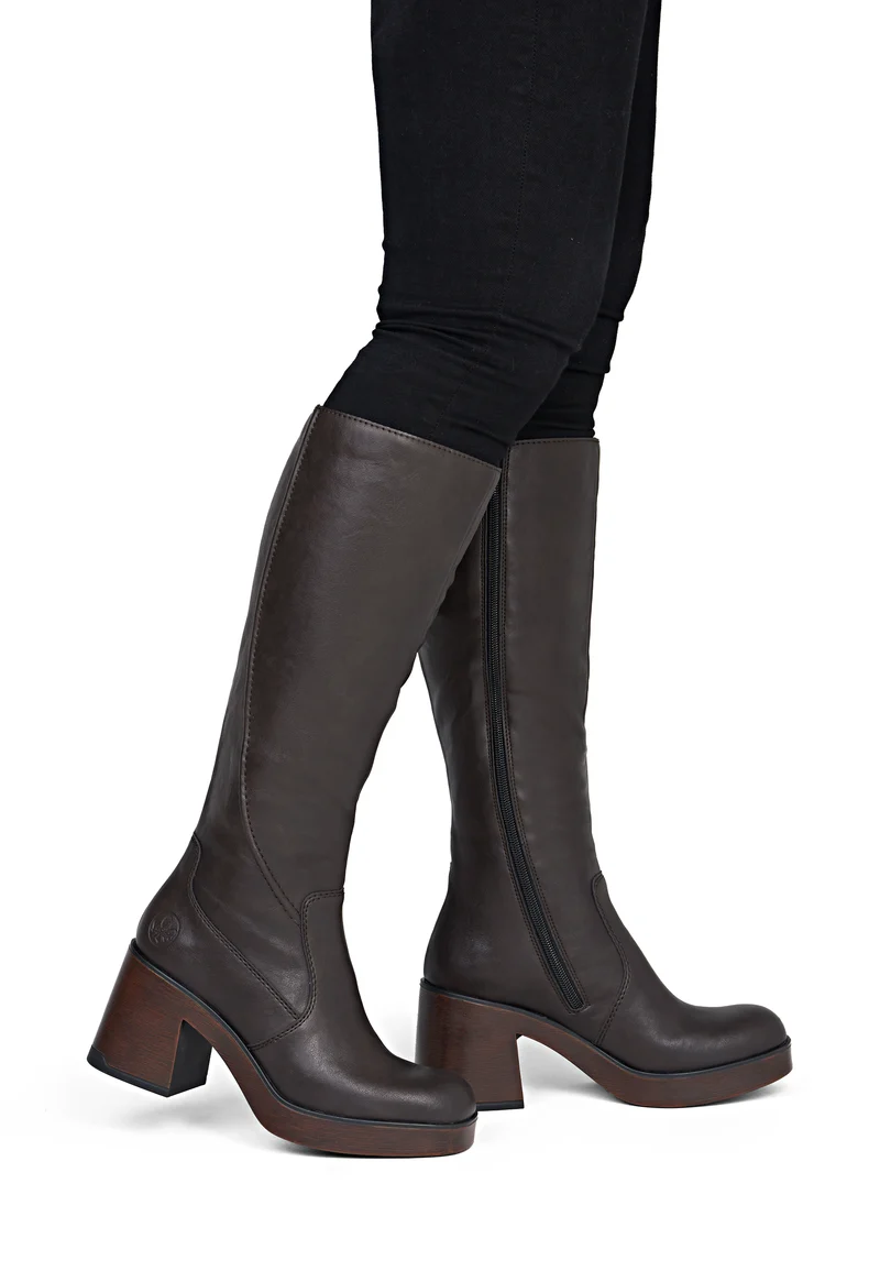 Rieker Damenmode Hoher Stiefel | Braun