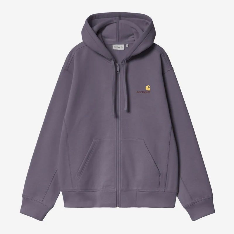 Carhartt WIP Herren mit Kapuze American Script Jacke | Schattiges Lila