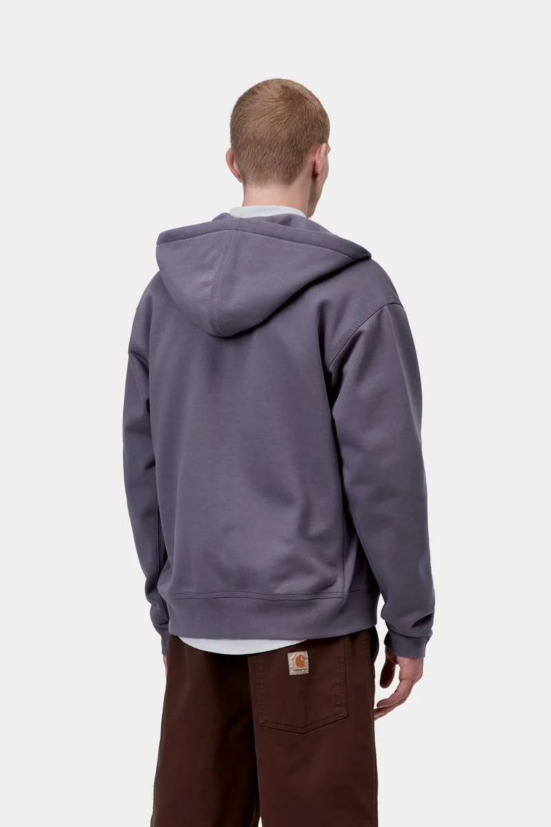 Carhartt WIP Herren mit Kapuze American Script Jacke | Schattiges Lila