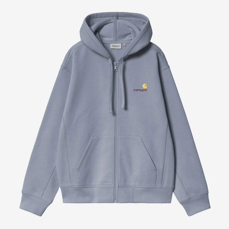 Carhartt WIP Herren mit Kapuze American Script Jacke | Schattiges Blau