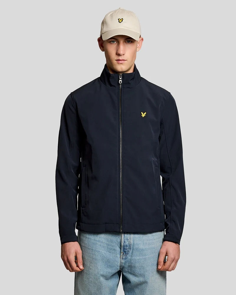 Lyle & Scott Softshelljacke für Herren mit Mesh-Einsatz am Rücken | Dunkelblau