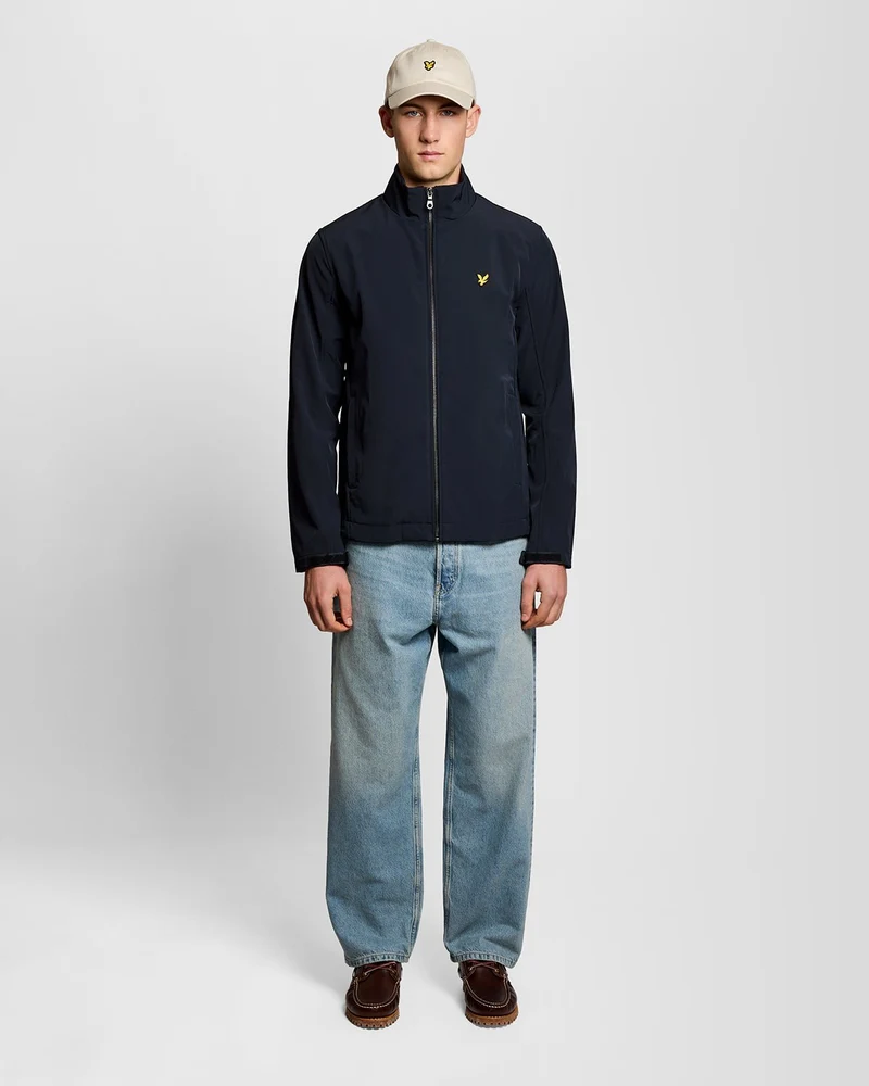 Lyle & Scott Softshelljacke für Herren mit Mesh-Einsatz am Rücken | Dunkelblau