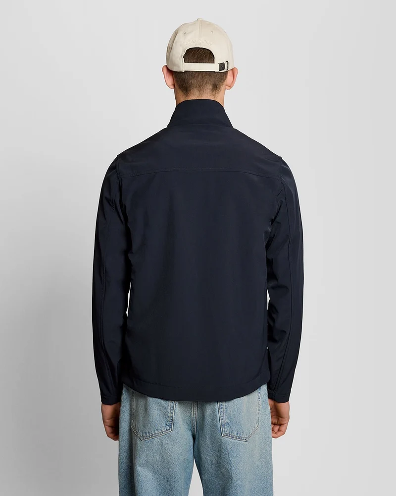 Lyle & Scott Softshelljacke für Herren mit Mesh-Einsatz am Rücken | Dunkelblau