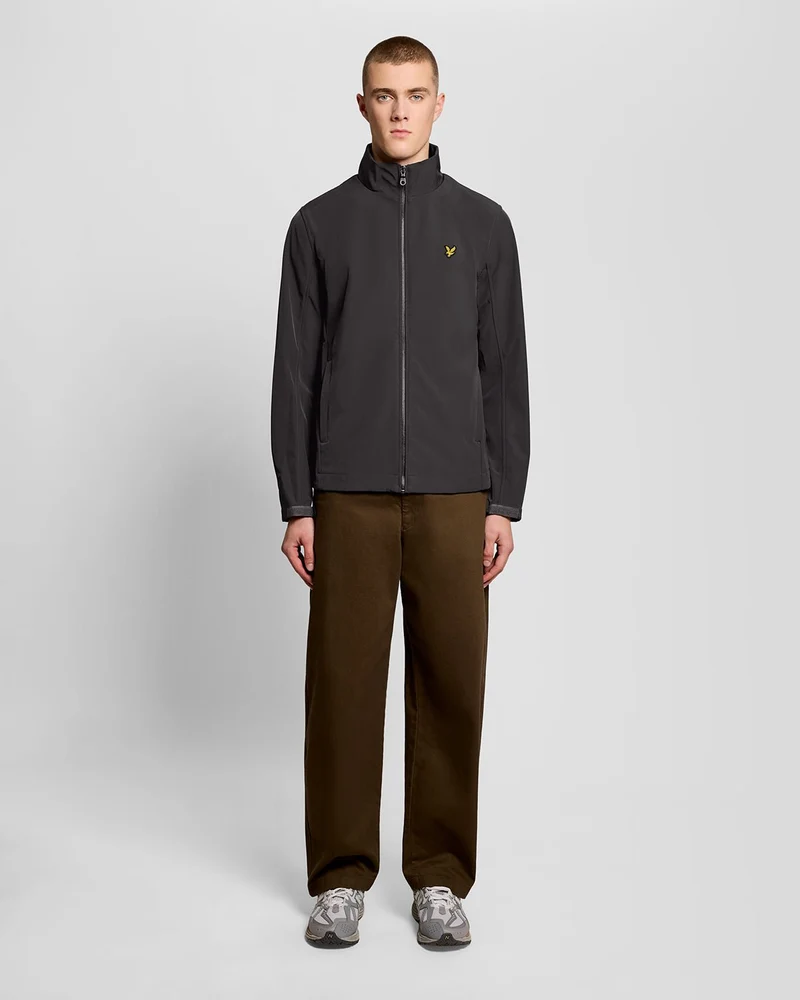 Lyle & Scott Softshelljacke für Herren mit Mesh-Rücken | Gunmetal