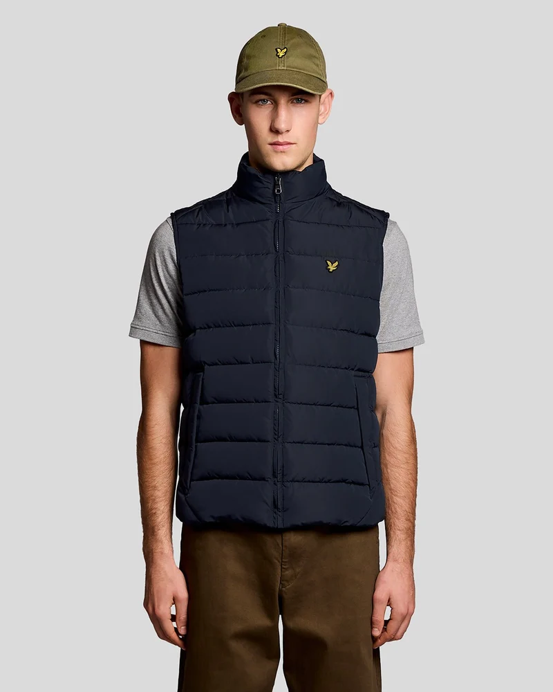 Lyle & Scott Herren-Steppweste | Dunkelblau
