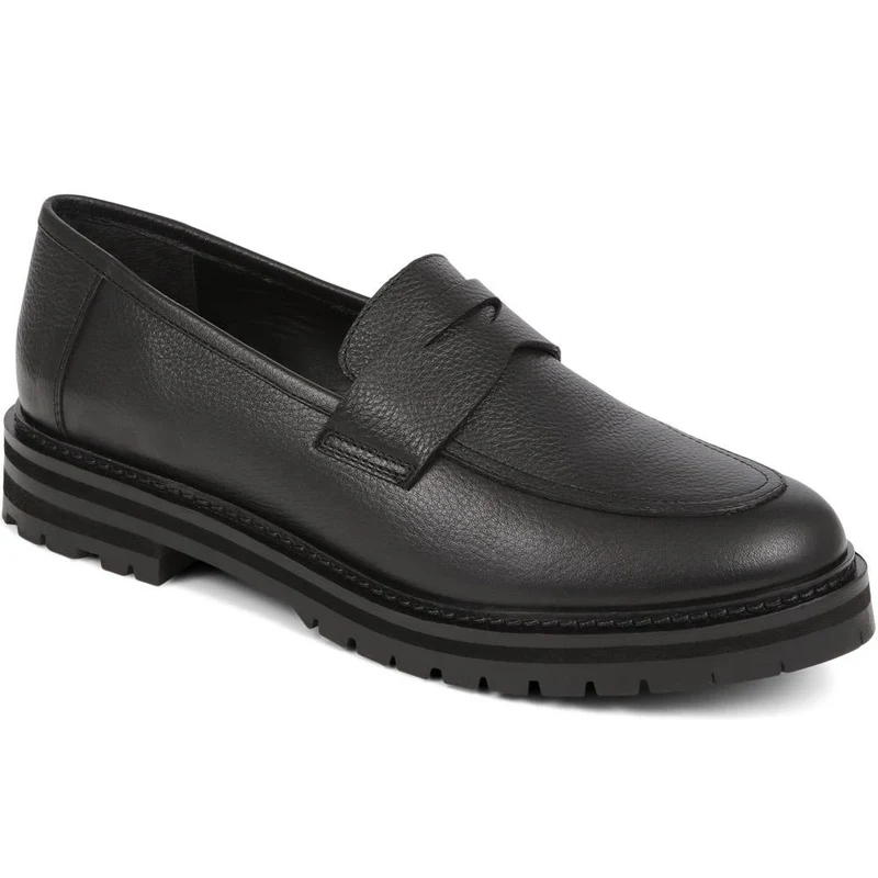 Darra2 Leather Loafers - DARRA2 / 325 352 - Black