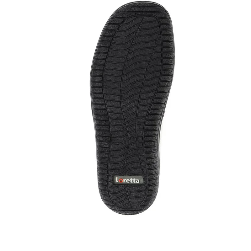 Leather Slip On Shoes - HAK32019 / 319 116 - Black