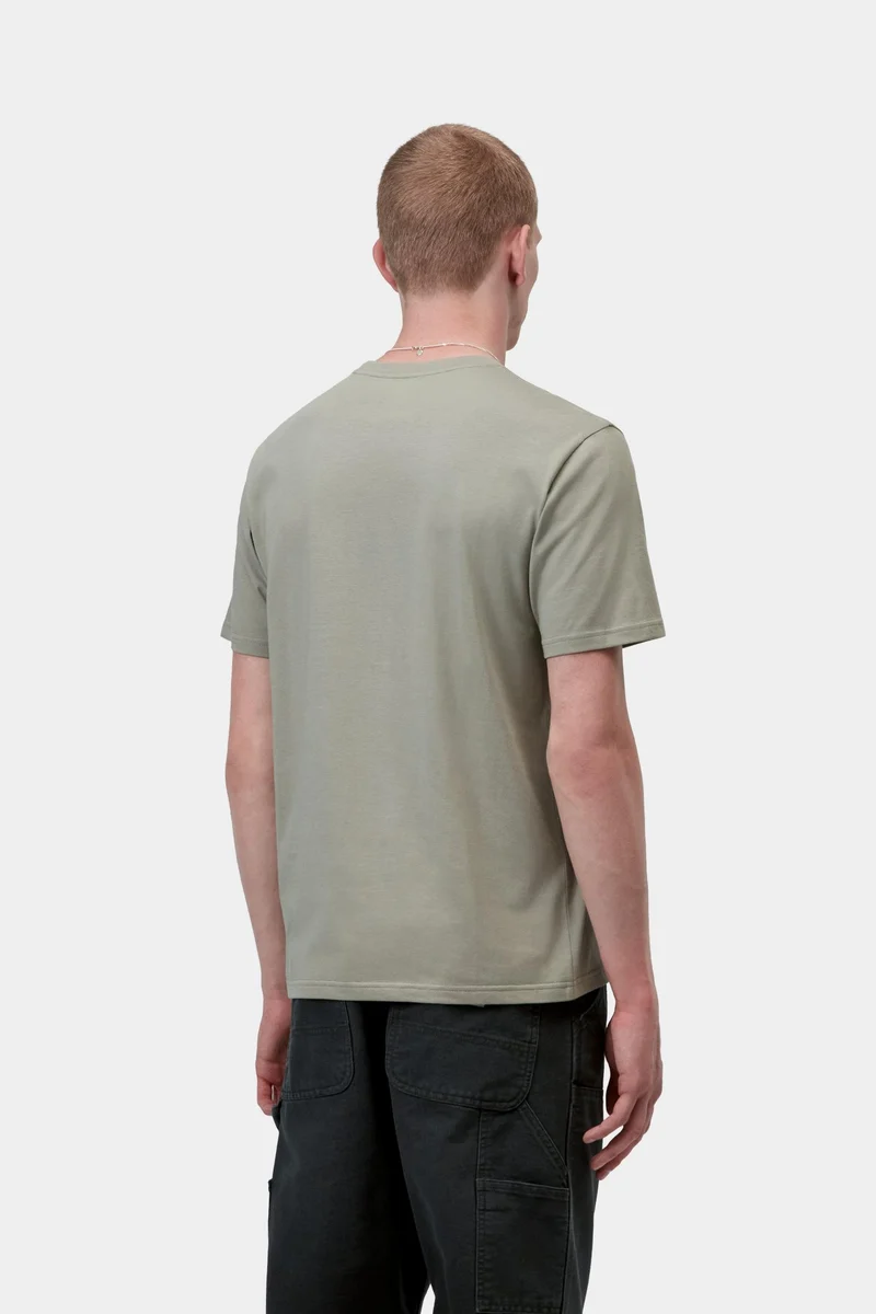 Carhartt WIP Herren-T-Shirt mit Brusttasche | Schattiges Grün