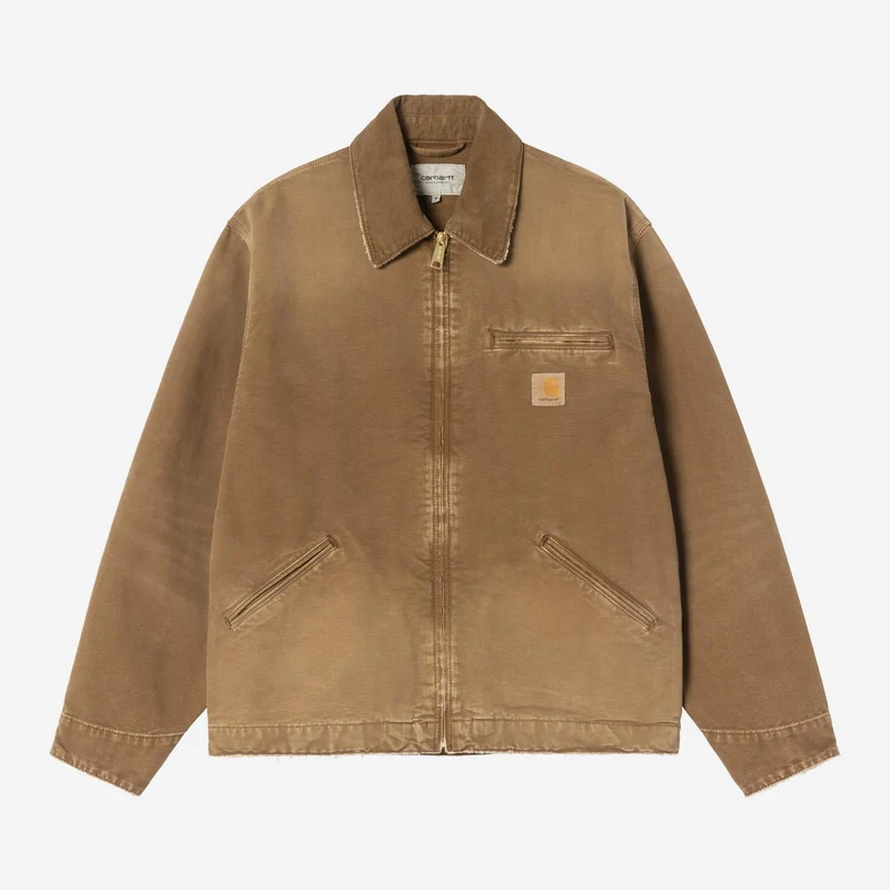 Carhartt WIP Herren OG Detroit Jacke | Hamilton Brown Destroy Wash
