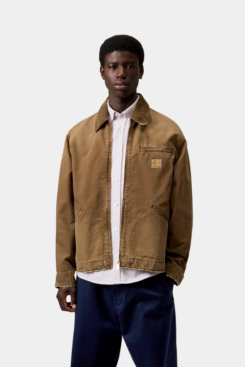 Carhartt WIP Herren OG Detroit Jacke | Hamilton Brown Destroy Wash