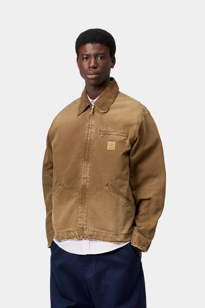 Carhartt WIP Herren OG Detroit Jacke | Hamilton Brown Destroy Wash