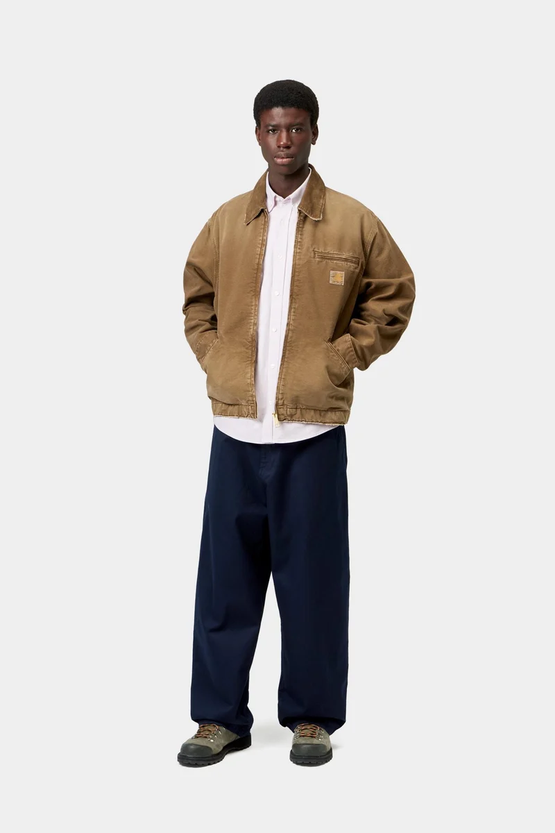 Carhartt WIP Herren OG Detroit Jacke | Hamilton Brown Destroy Wash