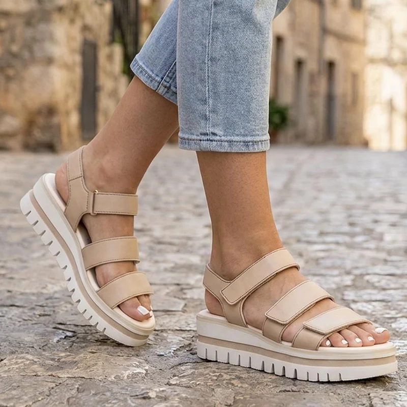 Gabor Triple Adjustable Strap Sandals - GABC43509 / 330 407 - Beige