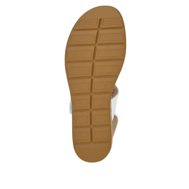 Adjustable Wedge-Heel Sandals - WBINS41052 / 327 110 - White