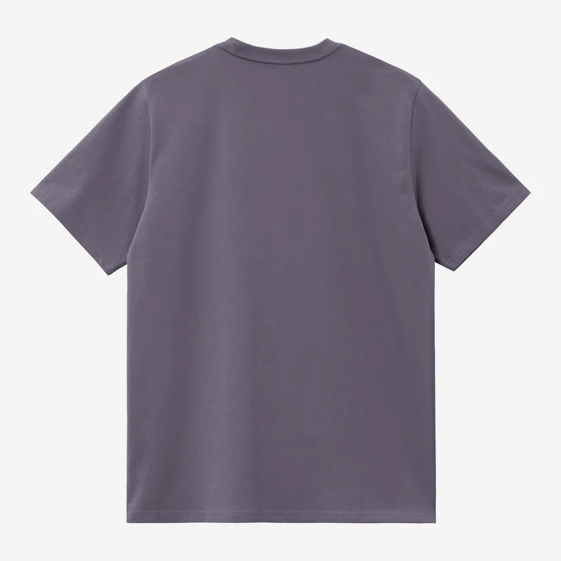 Carhartt WIP Herren Kurzarm American Script T-Shirt | Schattiges Lila