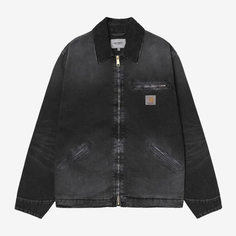 Carhartt WIP Herren OG Detroit Jacke | Black Destroy Wash