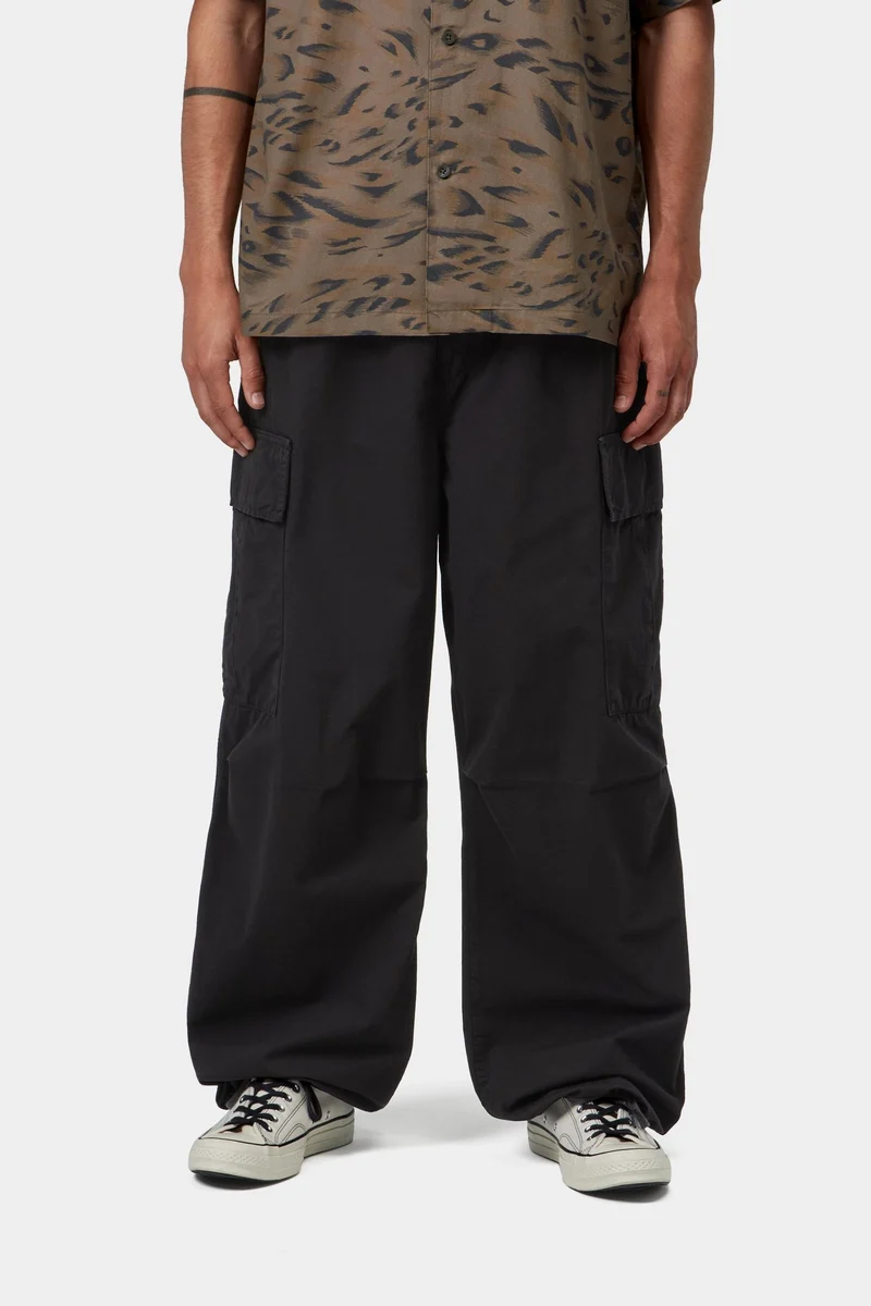 Carhartt WIP Mandler Cargohose für Herren | Schwarz, stückgefärbt