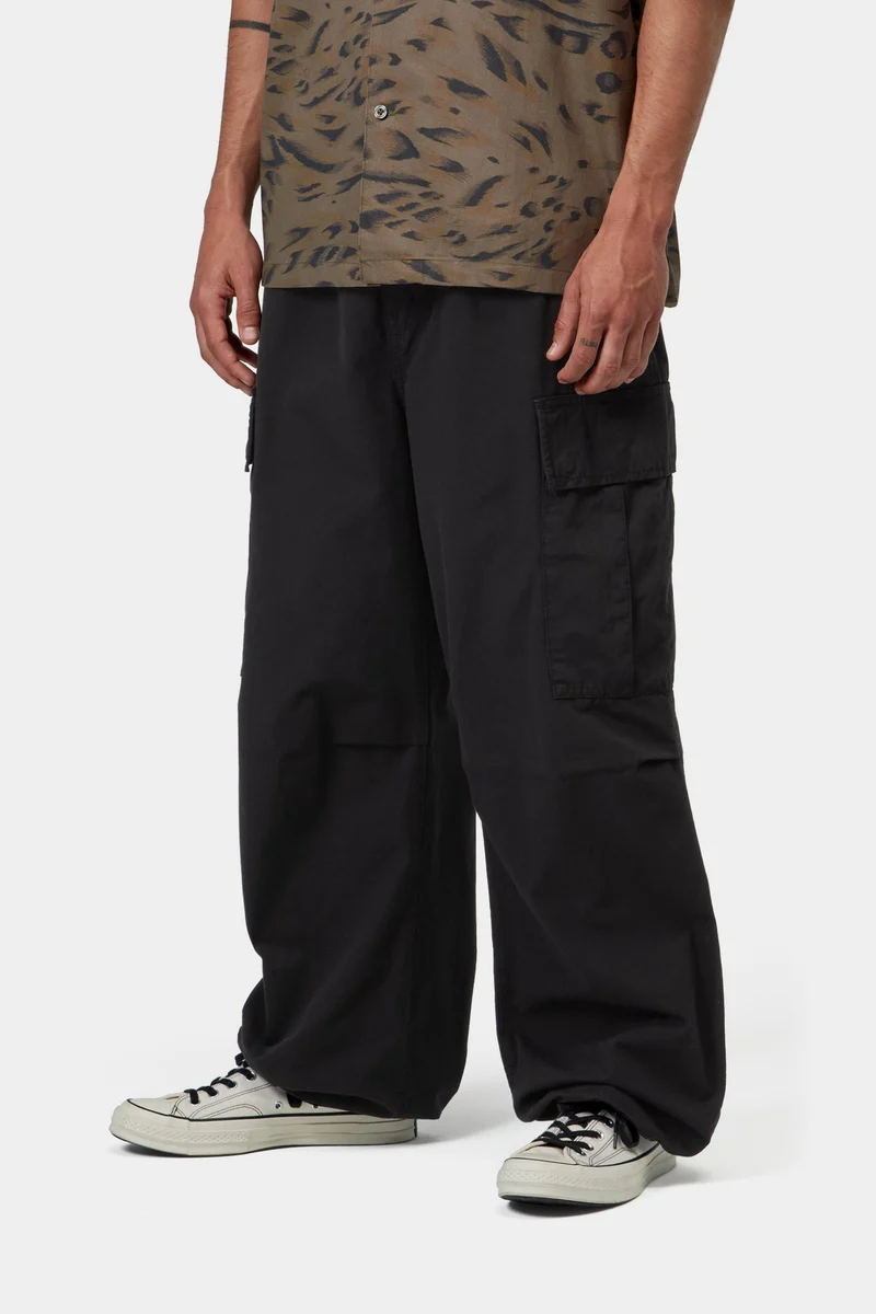 Carhartt WIP Mandler Cargohose für Herren | Schwarz, stückgefärbt