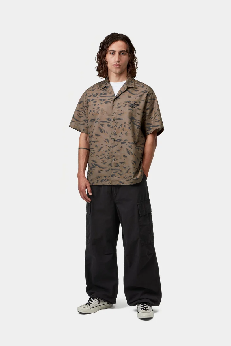 Carhartt WIP Mandler Cargohose für Herren | Schwarz, stückgefärbt