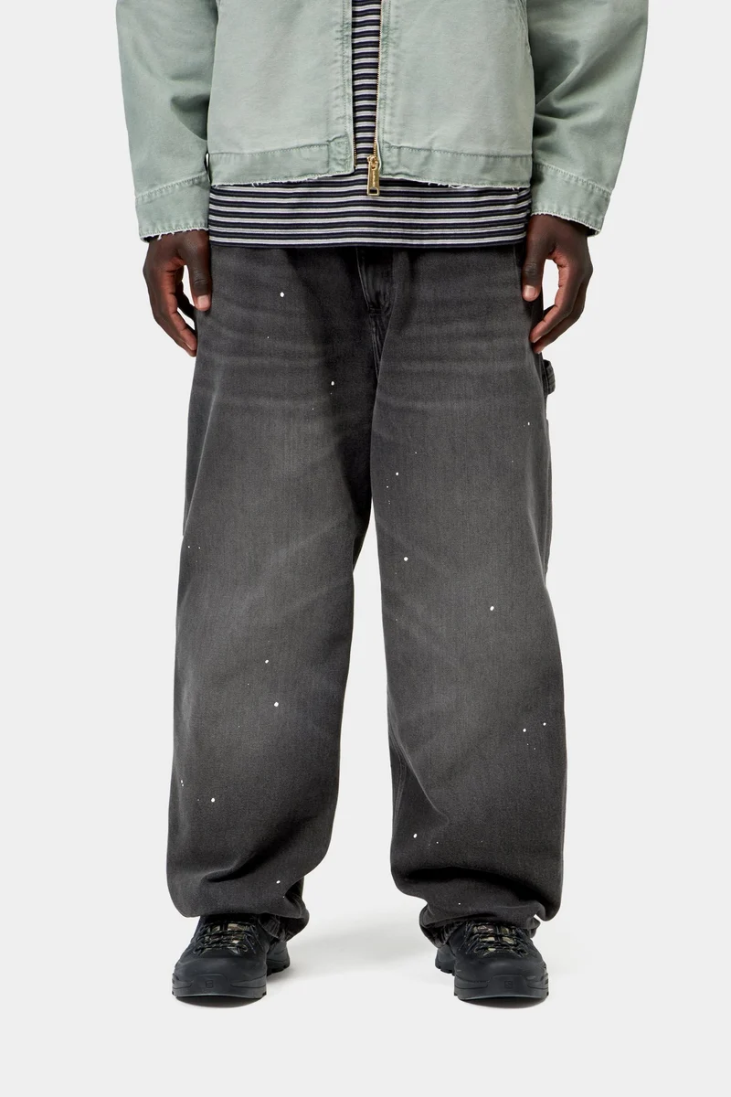 Carhartt WIP Herren OG Single Knee Hose | Black Destroy Wash