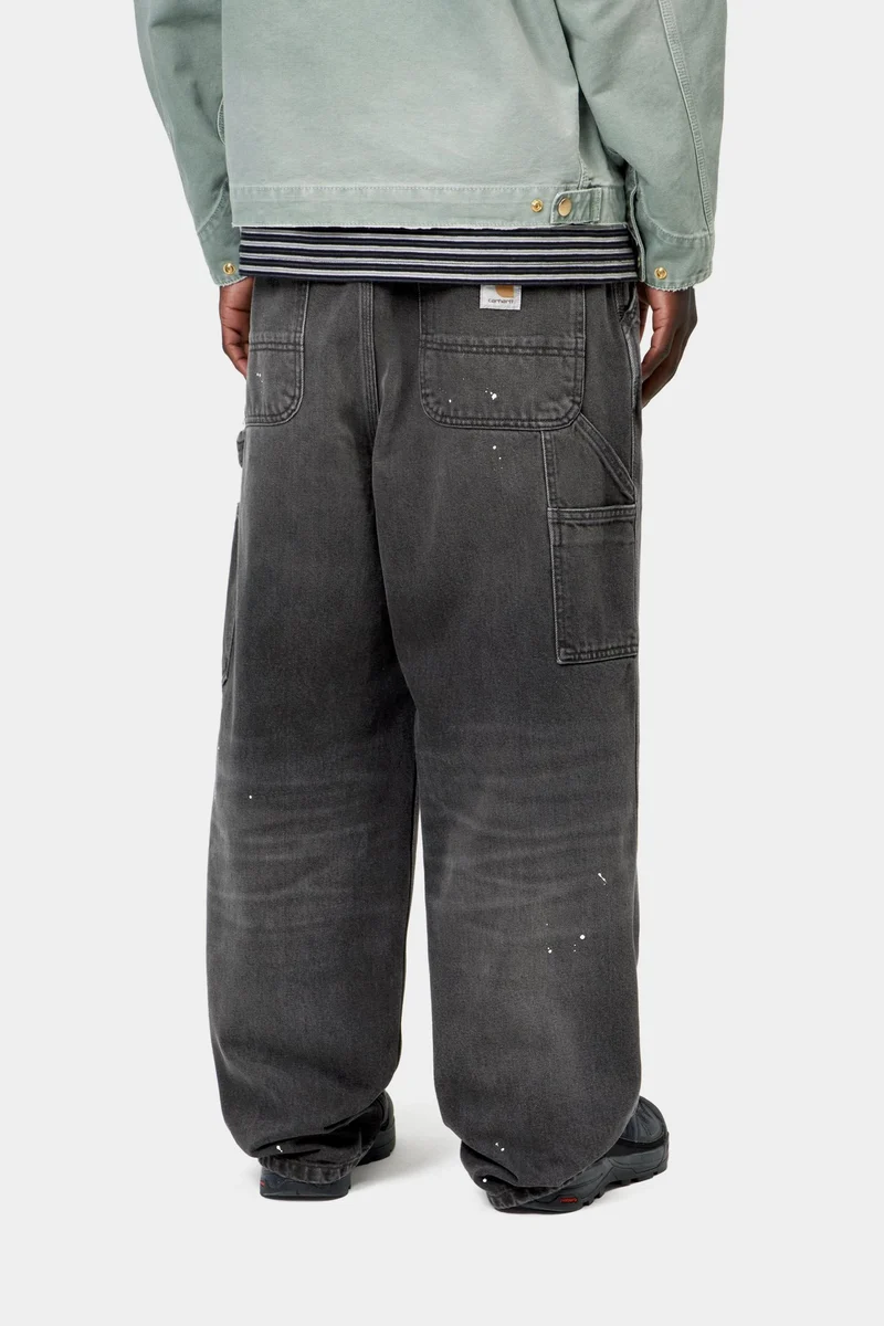 Carhartt WIP Herren OG Single Knee Hose | Black Destroy Wash