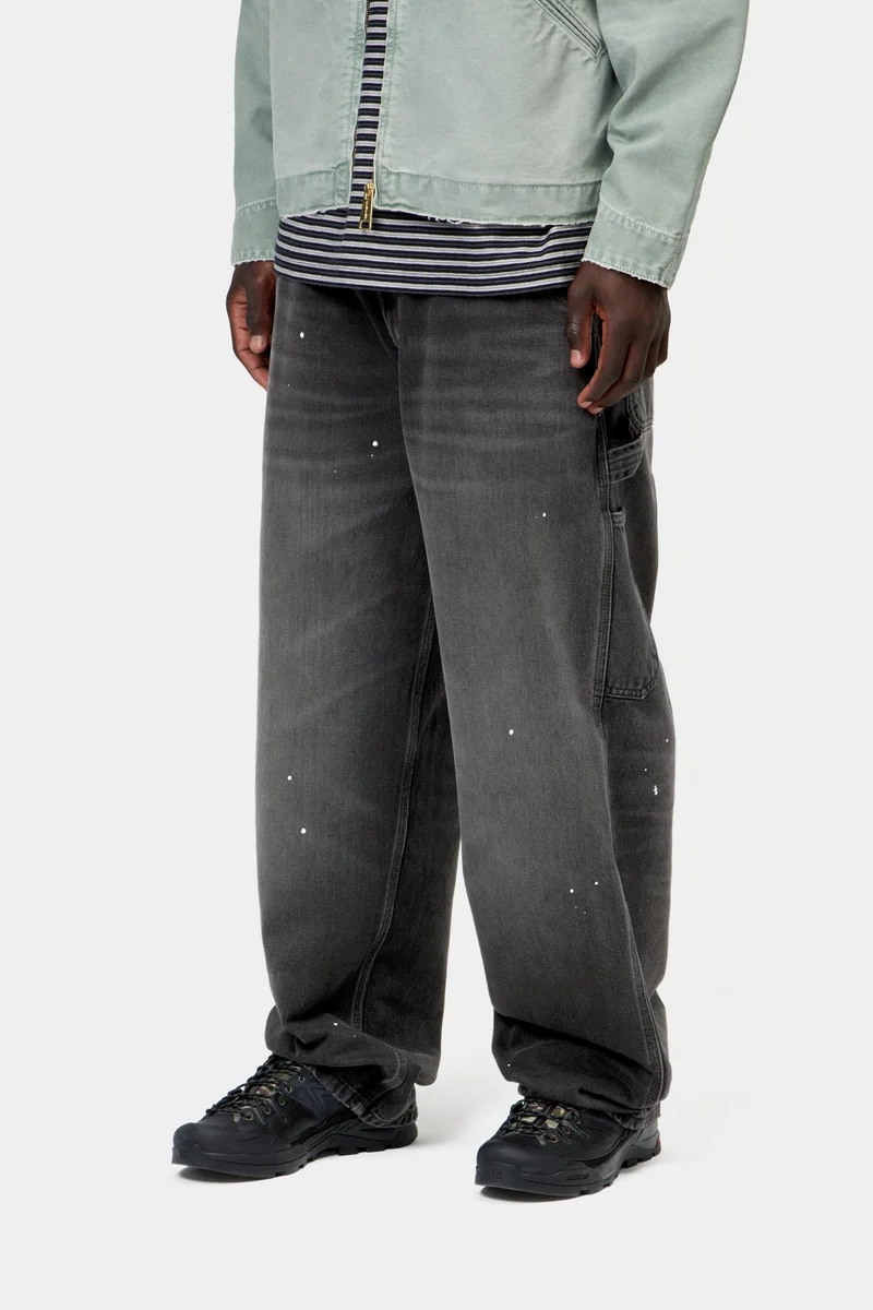 Carhartt WIP Herren OG Single Knee Hose | Black Destroy Wash