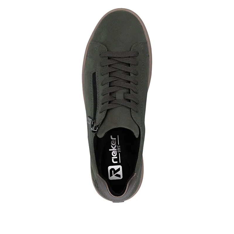 Rieker Damen-Plateau-Sneaker | Grün
