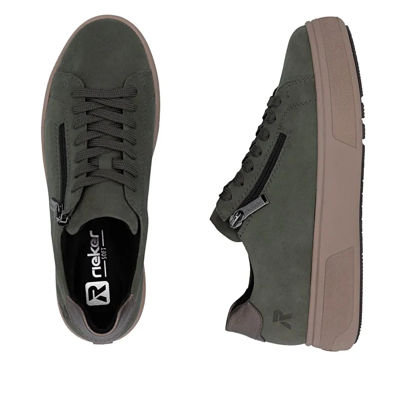 Rieker Damen-Plateau-Sneaker | Grün
