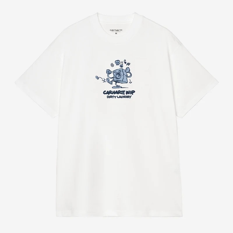 Carhartt WIP Herren-T-Shirt „Schmutzige Wäsche“ | Weiß