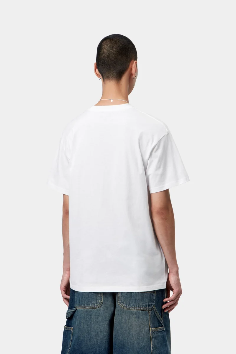 Carhartt WIP Herren-T-Shirt „Schmutzige Wäsche“ | Weiß