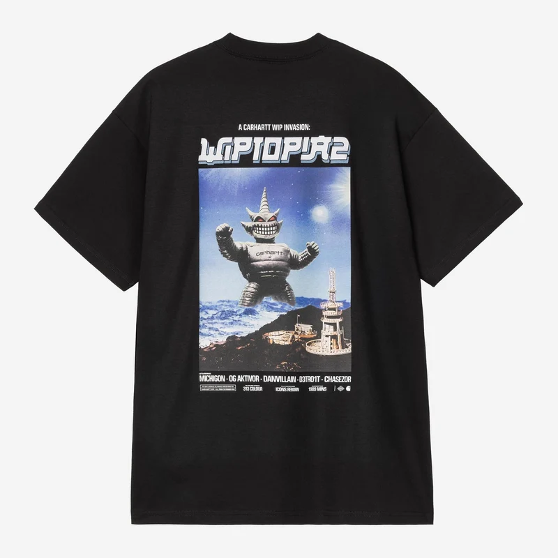 Carhartt WIP Wiptopia II Herren-T-Shirt | Schwarz