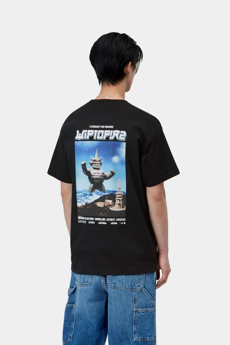 Carhartt WIP Wiptopia II Herren-T-Shirt | Schwarz