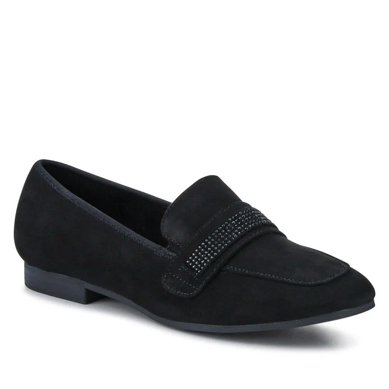 Embellished Block-Heeled Moccasins - PLAN41000 / 326 852