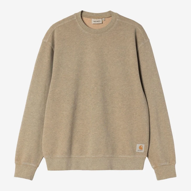 Carhartt WIP Herren-Sweatshirt Caspian | Dusty Hamilton Brown, stückgefärbt