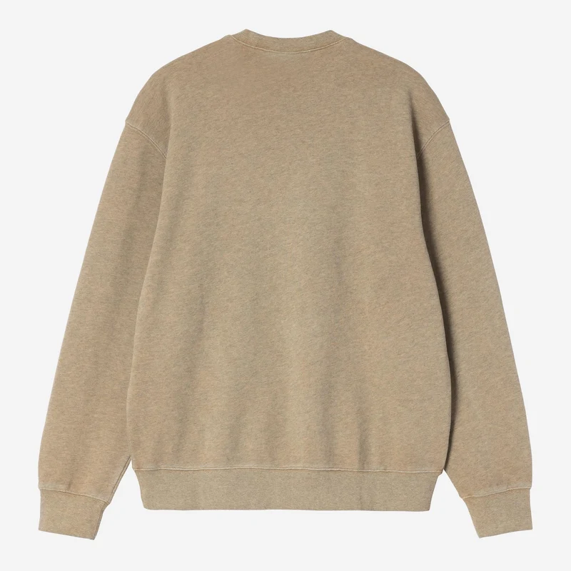 Carhartt WIP Herren-Sweatshirt Caspian | Dusty Hamilton Brown, stückgefärbt