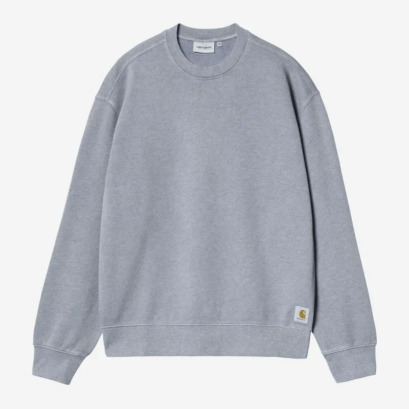 Carhartt WIP Herren-Sweatshirt Caspian | Schattiges Blaumeliert, stückgefärbt