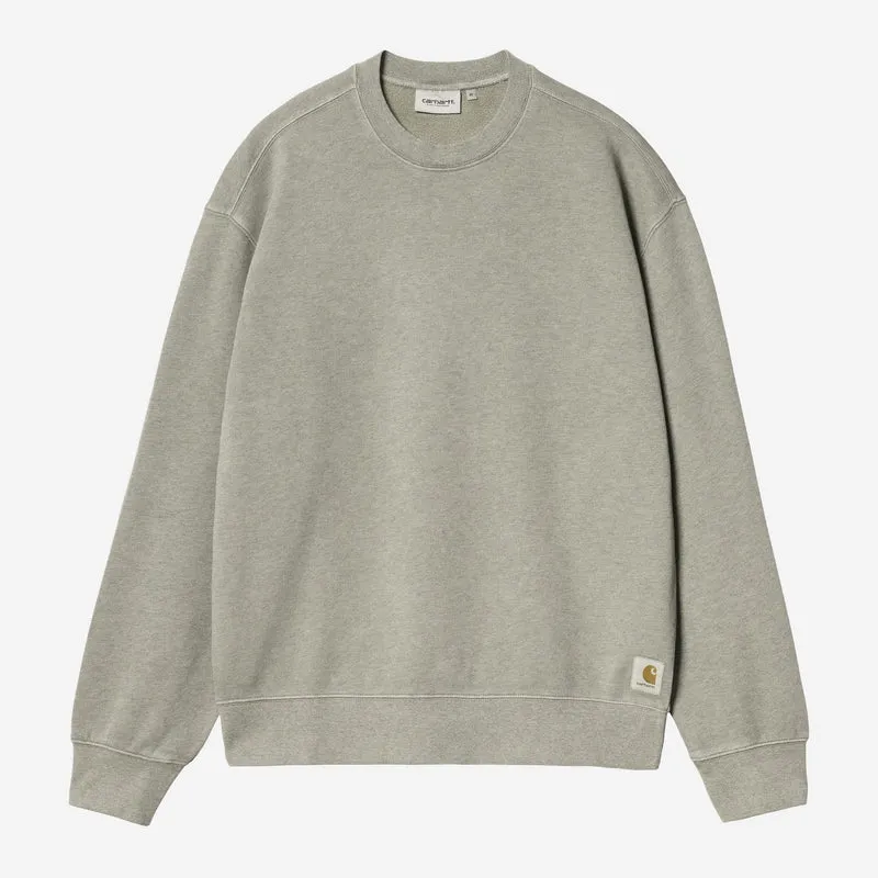 Carhartt WIP Herren-Sweatshirt Caspian | Schattiges Grün meliert, stückgefärbt