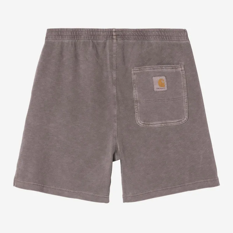 Carhartt WIP Harper Sweatshorts für Herren | Tabakfarben, stückgefärbt