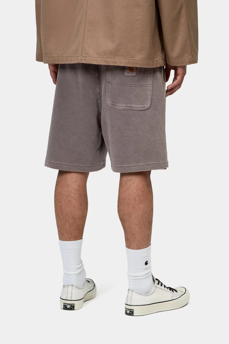 Carhartt WIP Harper Sweatshorts für Herren | Tabakfarben, stückgefärbt