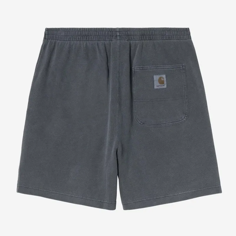 Carhartt WIP Harper Sweatshorts für Herren | Carbon-Stückfärbung
