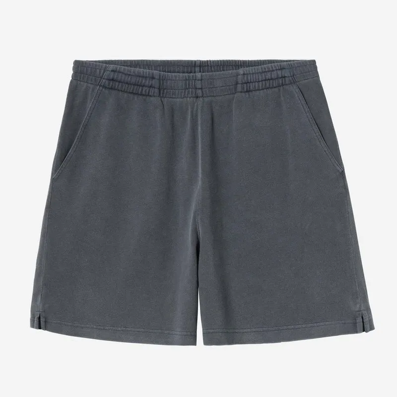 Carhartt WIP Harper Sweatshorts für Herren | Carbon-Stückfärbung