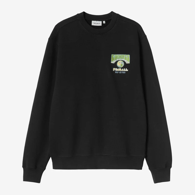 Carhartt WIP Mens Pinball Sweatshirt | Schwarz