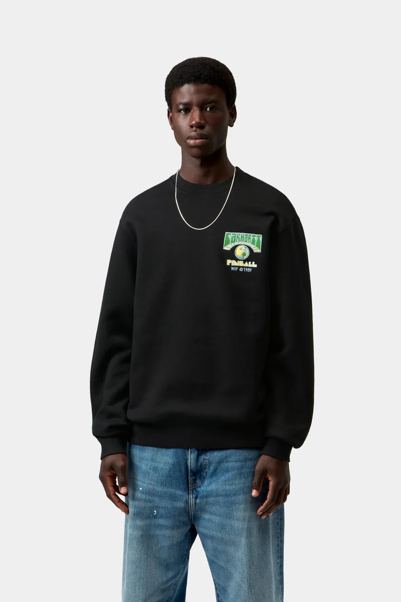 Carhartt WIP Mens Pinball Sweatshirt | Schwarz