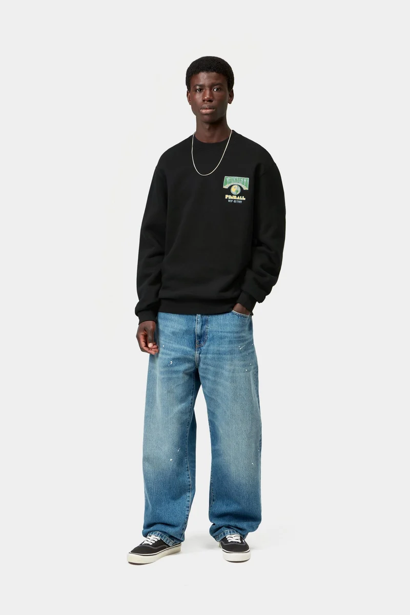 Carhartt WIP Mens Pinball Sweatshirt | Schwarz