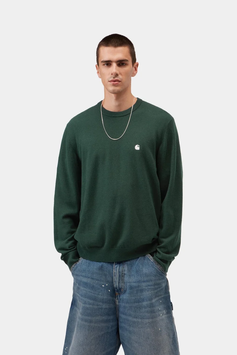 Carhartt WIP Madison Herrenpullover | Dunkelbraunes Wachs