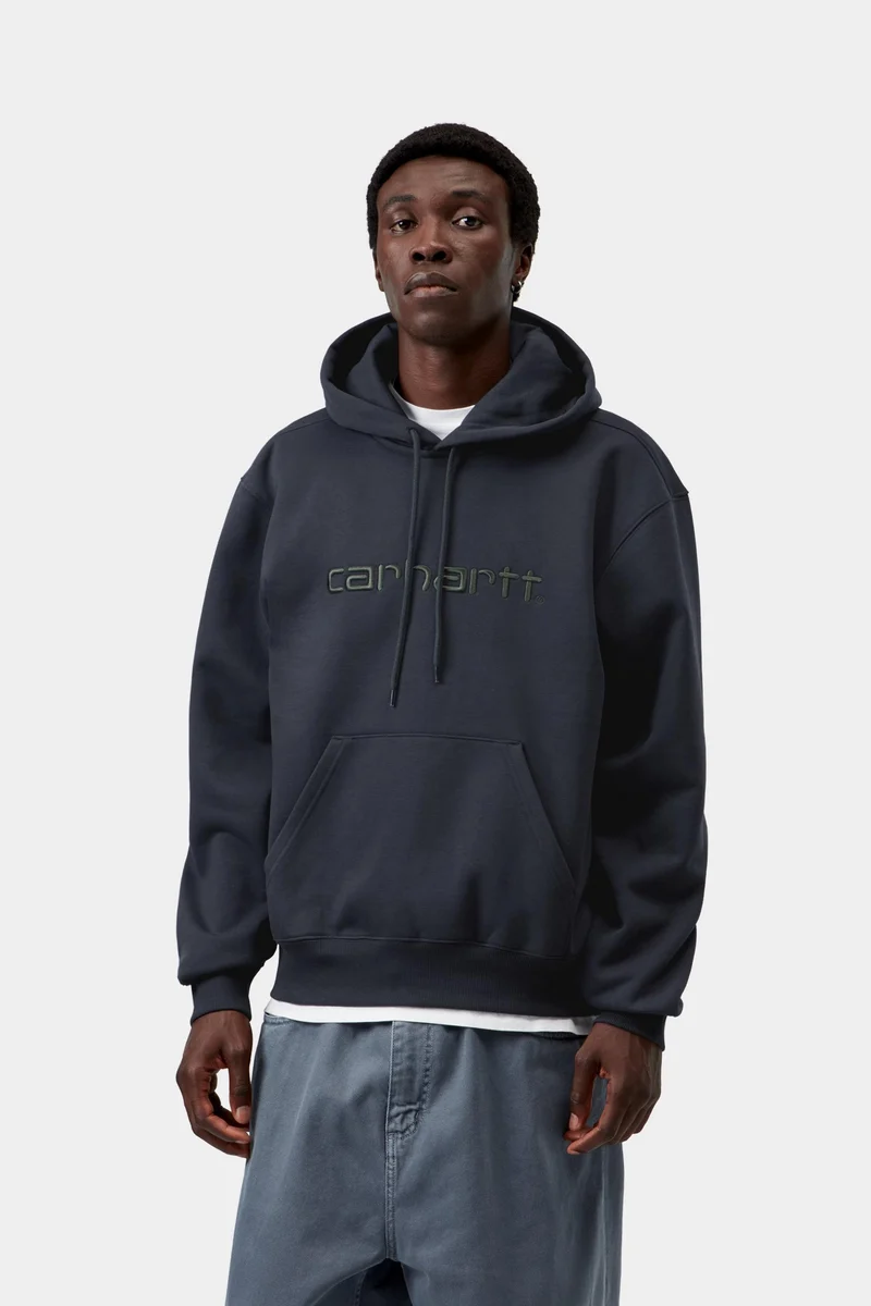 Carhartt WIP Herren Carhartt Hoodie | Dunkelblau Dunkelbraun