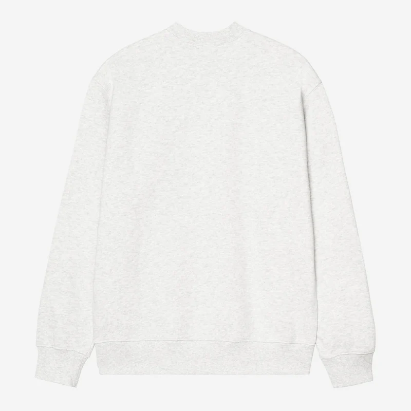 Carhartt WIP Mens PinbaSweatshirt | Ash Heather