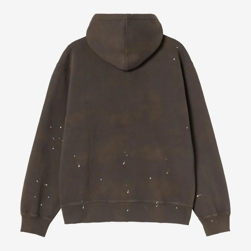 Carhartt WIP Malerjacke mit Kapuze für Herren | Tabakzerstörungs-Waschspritzer