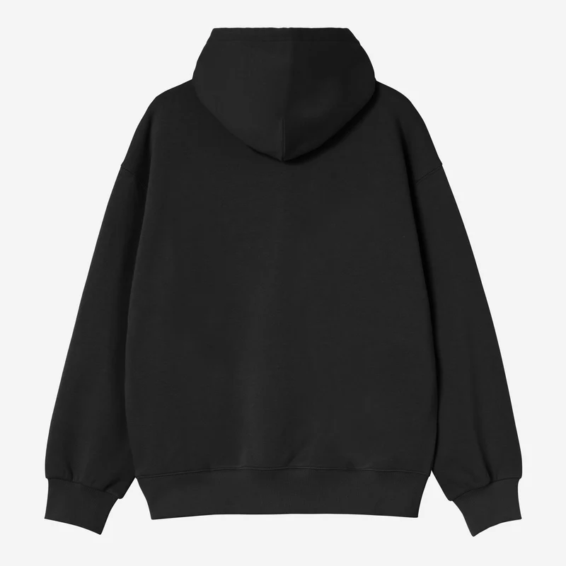 Carhartt WIP Herren-Kapuzenpullover mit Autoaufkleber | Schwarz